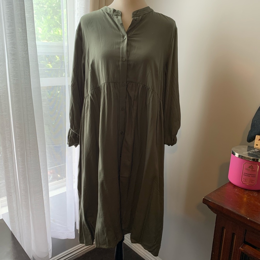 H&M Olive Maternity Dress
